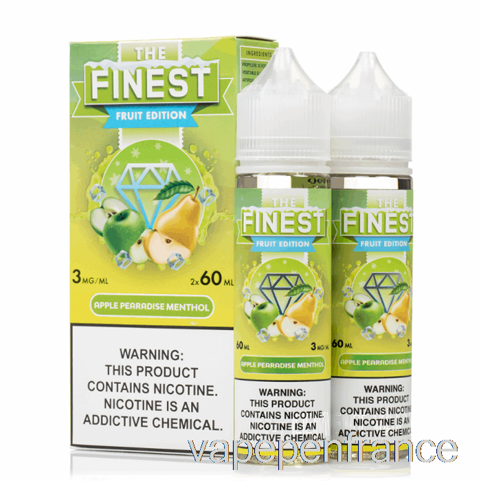 Pomme Pearadise Menthol - La Plus Belle édition Fruitée - Stylo Vape 120 Ml 6 Mg